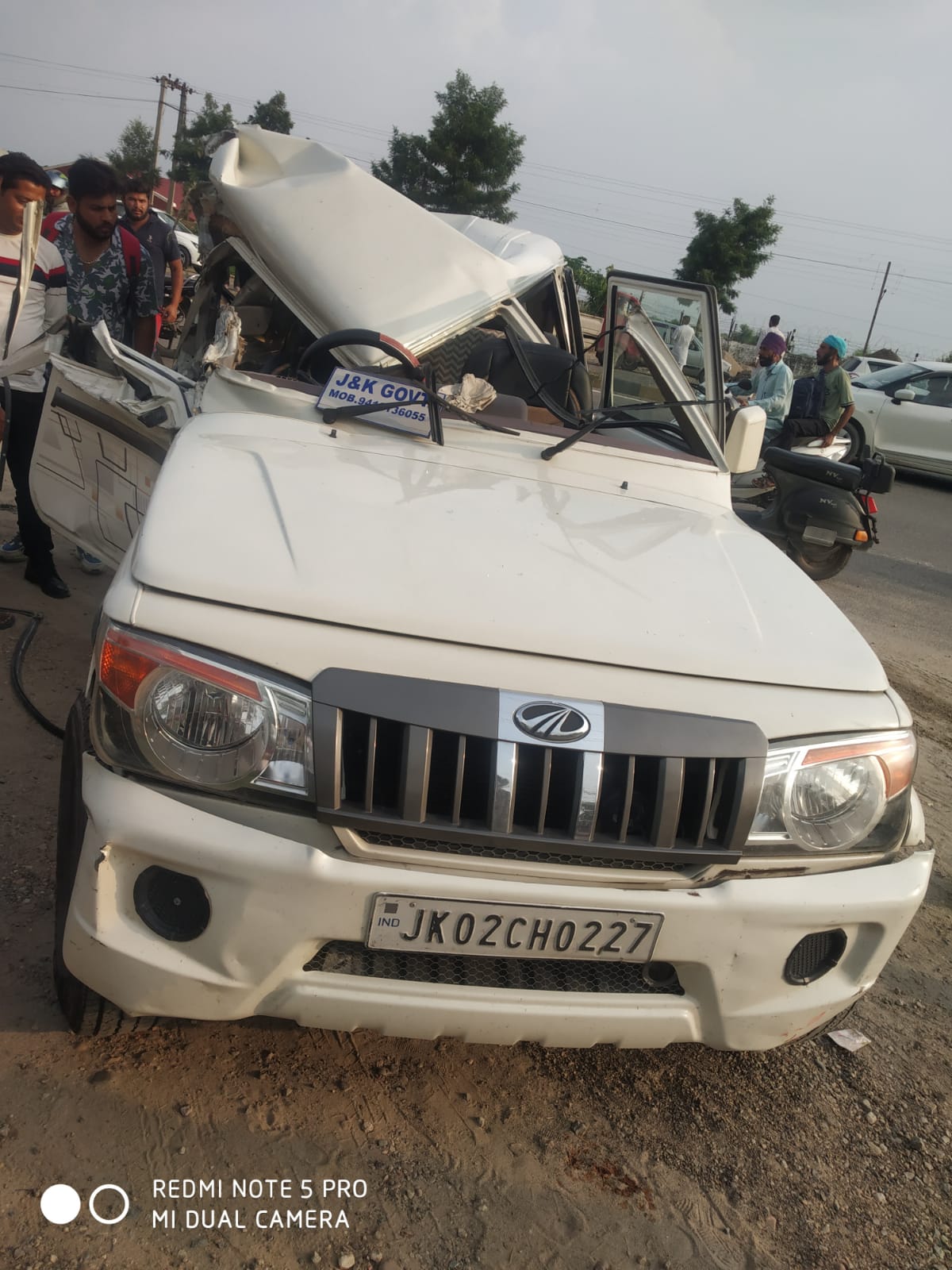 'RTO Kathua Sunil Kumar's accident happened in Samba district while driving Mahendra Bolero'